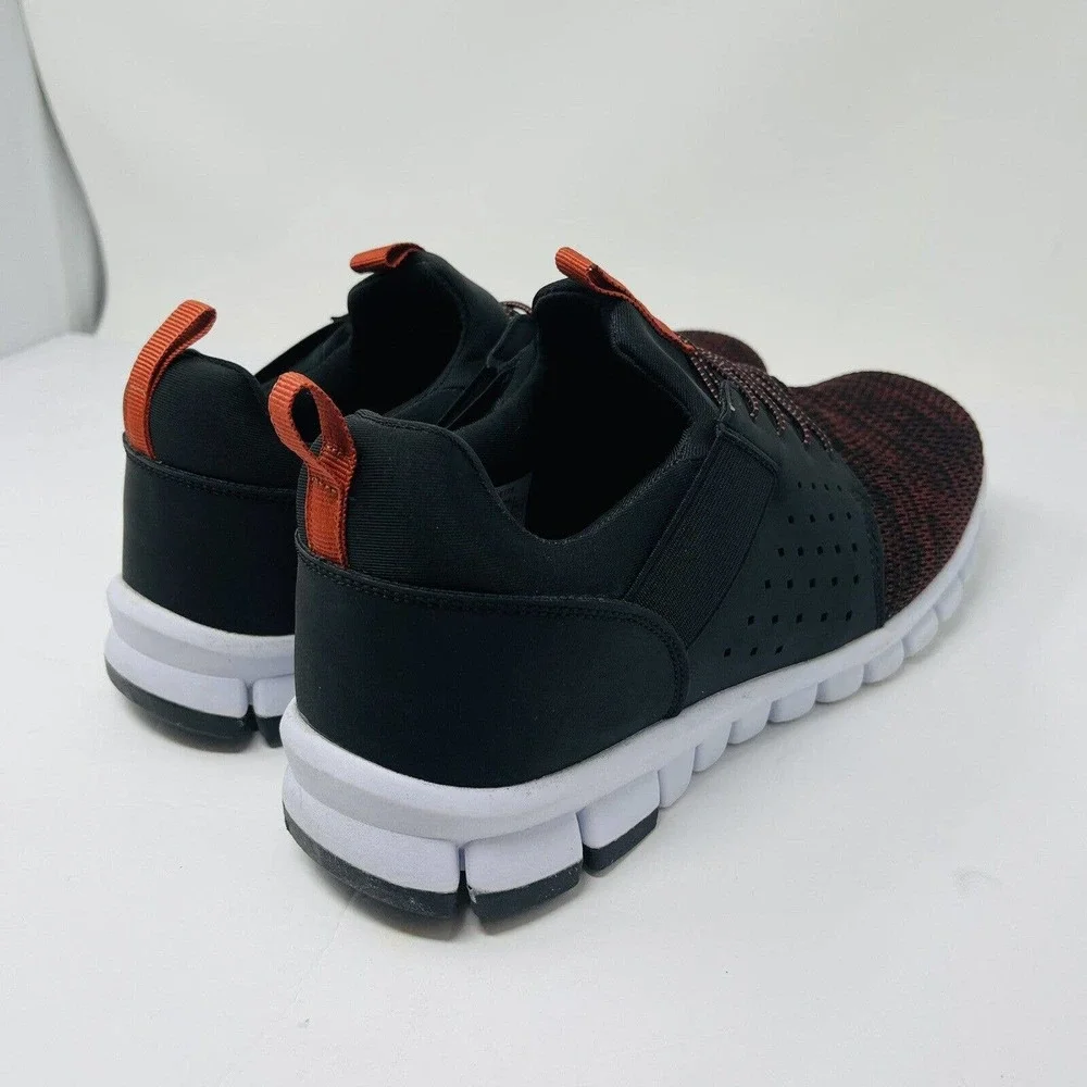 Deer Stags Mens Sz 10M NoSoX Betts Flexible Sole Bungee Lace Black